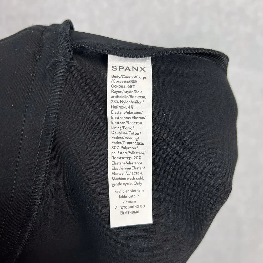 Spanx Black The Perfect Double Split Wide Leg High Waisted Pant Size 1X